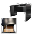 Escritorio MDF reforzado 3 cajones con llave Negro