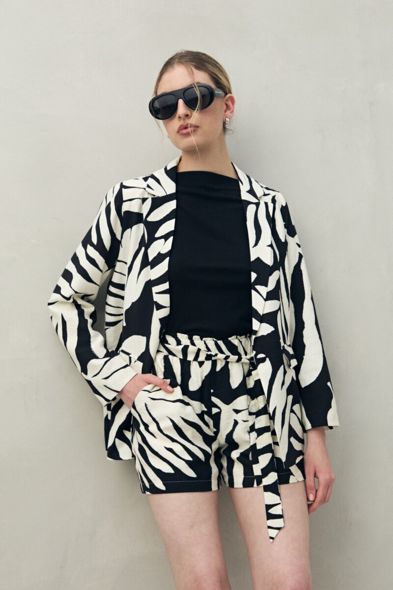 SHORT SUSANA Negro/Crudo