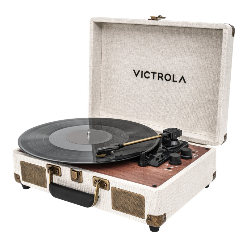 Tocadiscos Victrola Modelo Venture Suitcase VSC-680SB Blanco Tocadiscos Victrola Modelo Venture Suitcase VSC-680SB Blanco