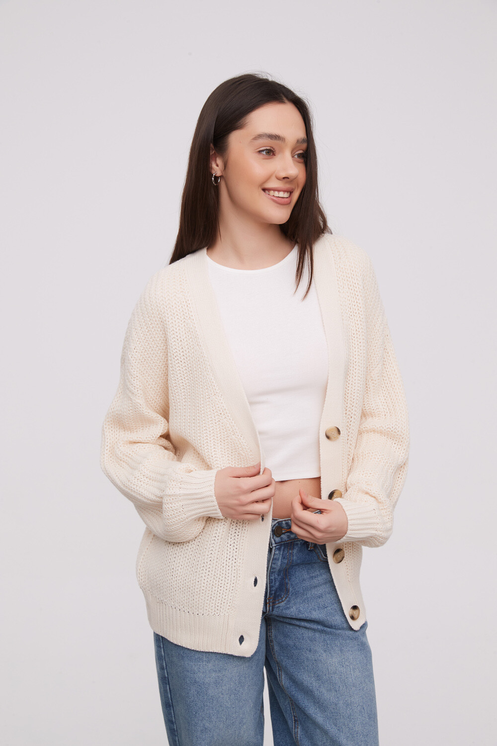 Cardigan Ahualoa Crudo / Natural