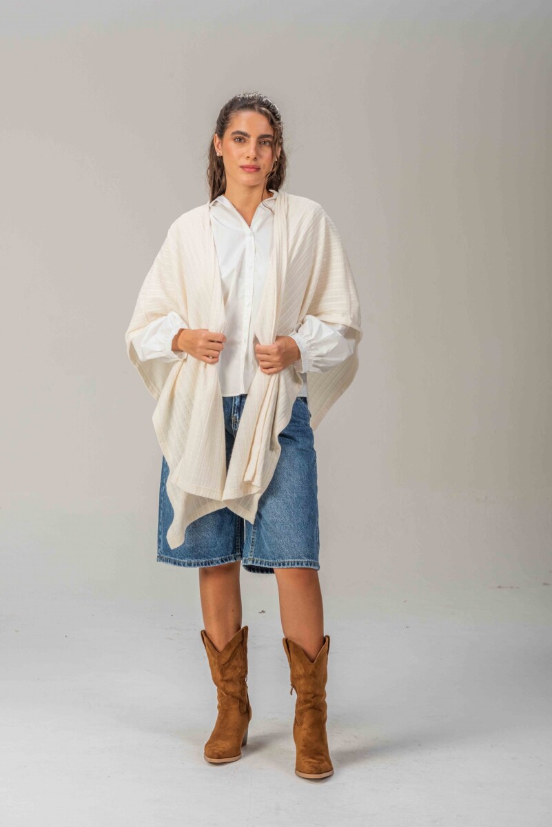 Ruana Abazo - Blanco 