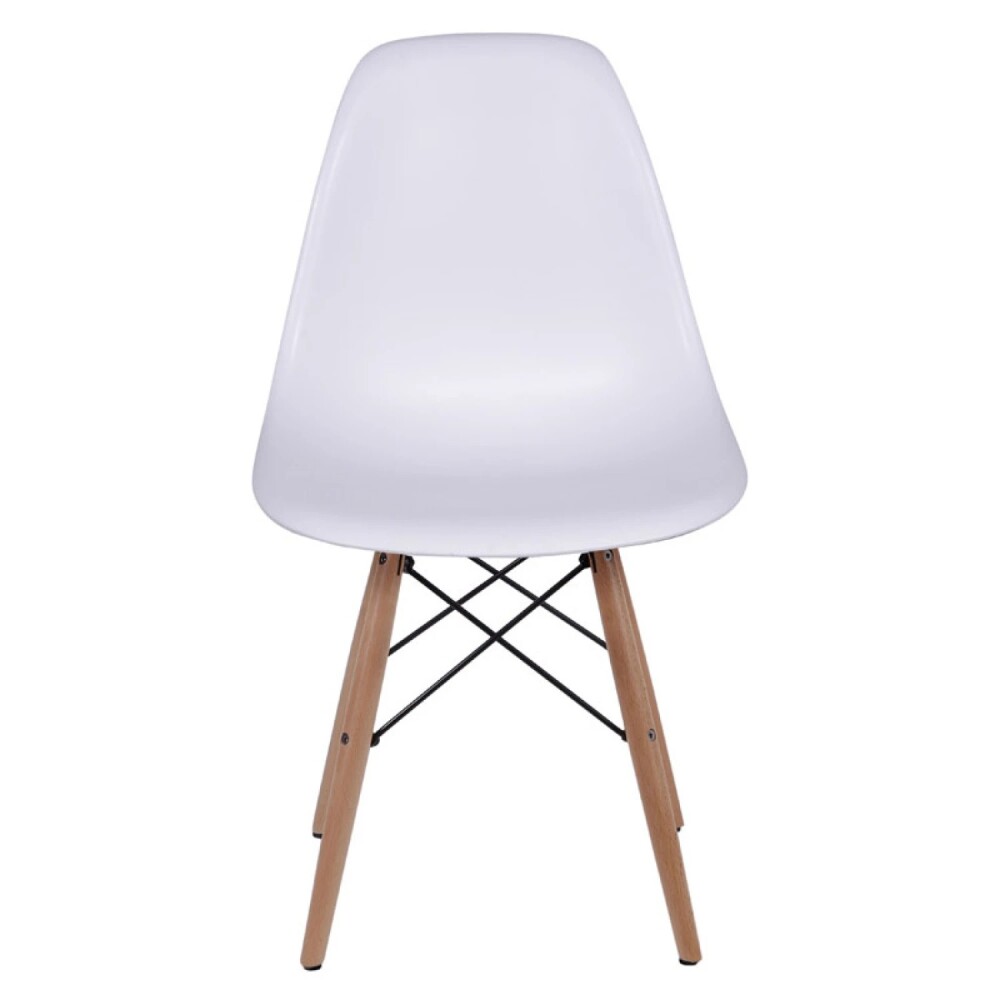 Silla Eames DKR - Base En Madera Blanco