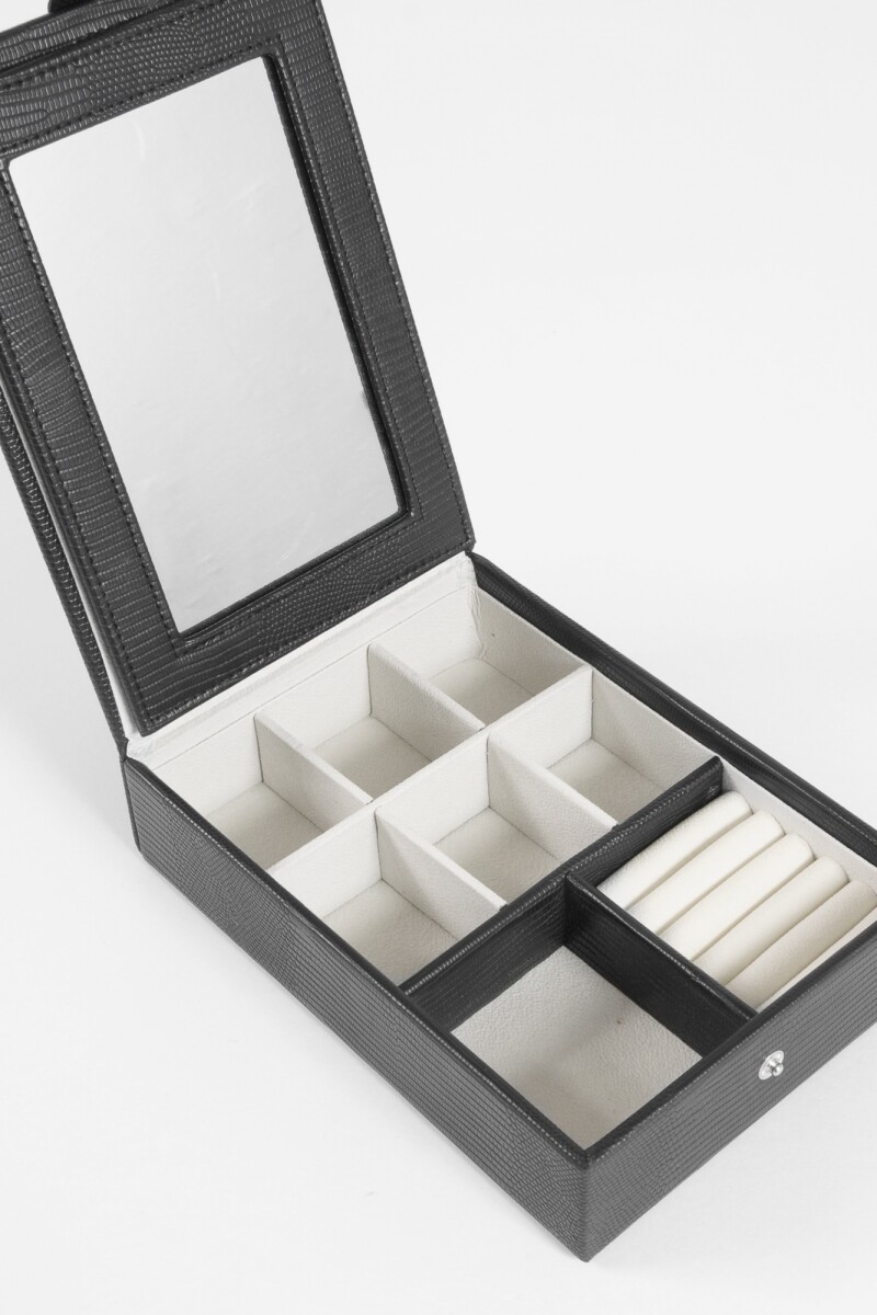 Alhajero organizador con espejo negro