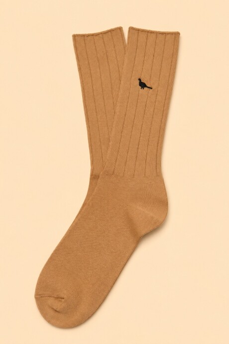 Medias Sport Algodón Beige