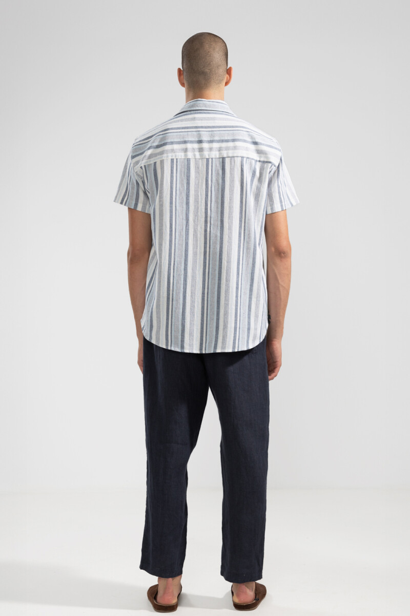 FEDE SHORT SLEEVE SHIRT STRIPE Blue
