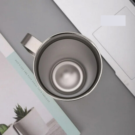 Vaso térmico de 500 ml con manija y tapa transparente Sc