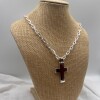 Conjunto cadena y cruz de plata 925 Conjunto cadena y cruz de plata 925