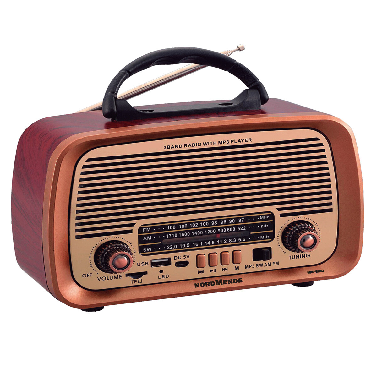 RADIO NORDMENDE ESTILO RETRO MODELO NRD-RR40 