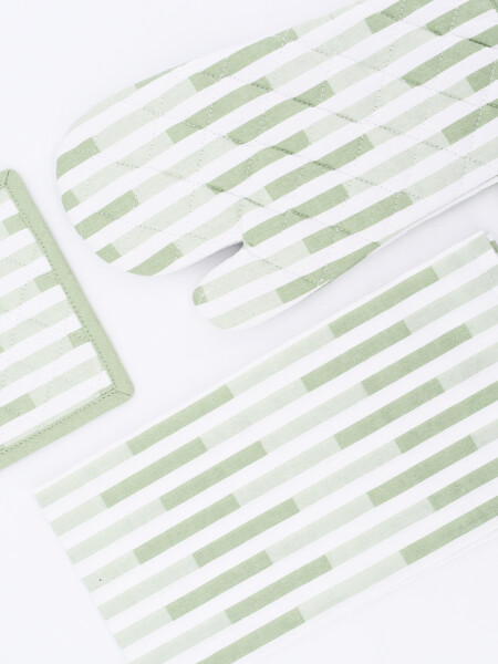 SET CON MANOPLA VERDE MUSGO