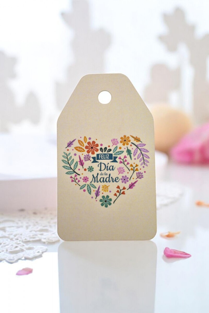 Tag colgante día de la madre. - DISEÑO 1 