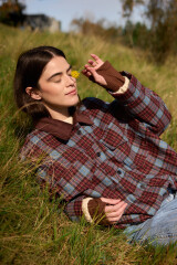 Chaqueta Olyra Celeste/Bordeaux