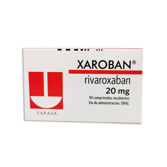 XAROBAN 20 MG. CJ X 30 COMP. única