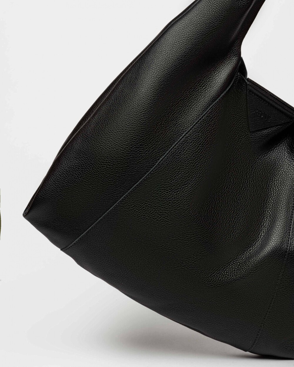 Bolso The Shopping en cuero graneado Negro