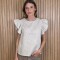Musculosa Jesusa Lino Beige Melange