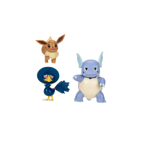 Pokemon Battle Figure Set Eevee + Wartortle + Murkrow Pokemon Battle Figure Set Eevee + Wartortle + Murkrow