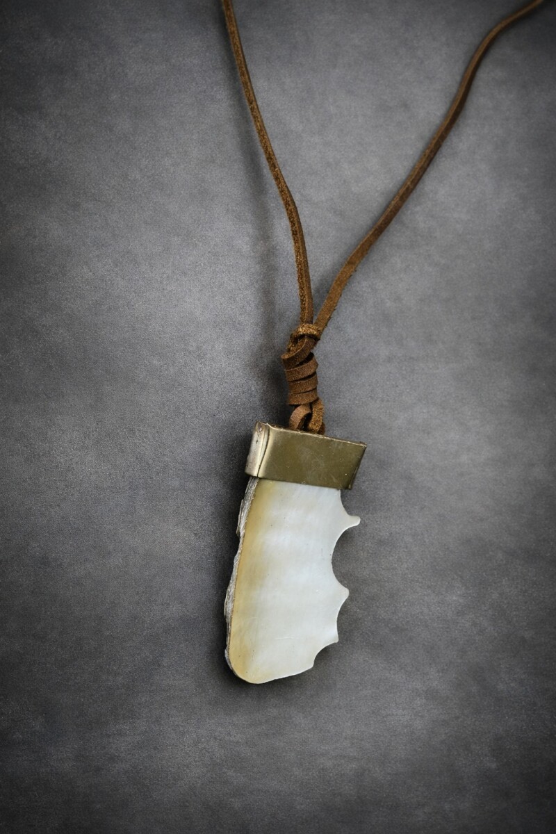 Mini Necklaces - Nácar Engarce Plateado 