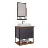 Juego De Muebles De Baño Uni Con Espejo, 60 Cm, Mgm Dark Gray Mobile Juego De Muebles De Baño Uni Con Espejo, 60 Cm, Mgm Dark Gray Mobile