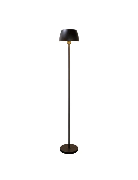 LAMPARA DE PIE D24x150CM BOMBE METAL NEGRO LAMPARA DE PIE D24x150CM BOMBE METAL NEGRO