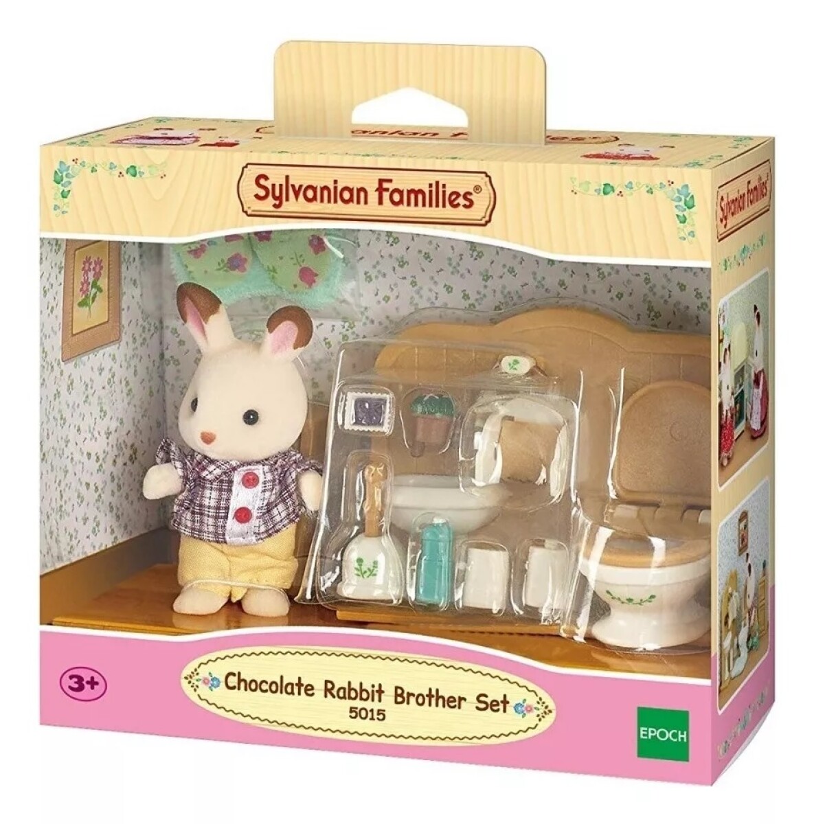 Conejito Con Set De Baño De Sylvanian Families 