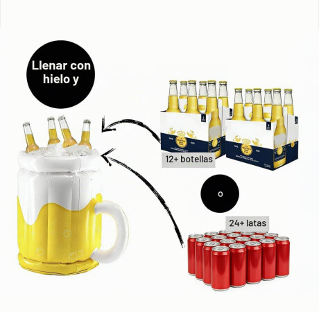 Set X3 Flotador Piscina Palmera Cerveza Heladerita Set X3 Flotador Piscina Palmera Cerveza Heladerita