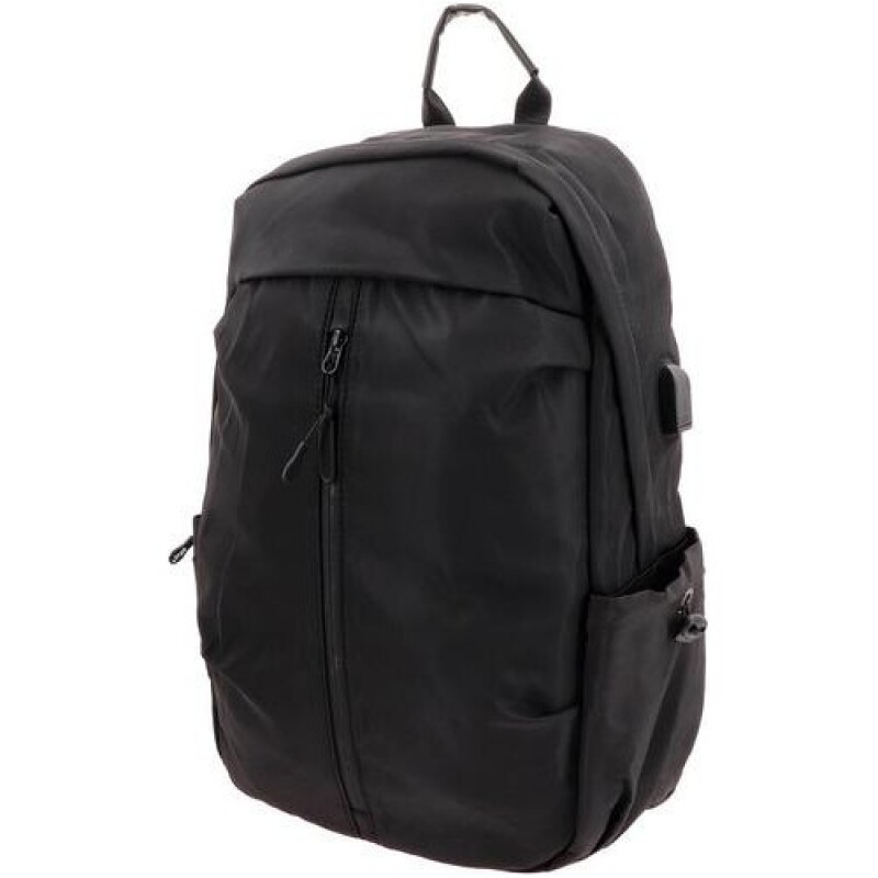 Mochila urbana Arye Canley con USB y espacio para notebook Negro