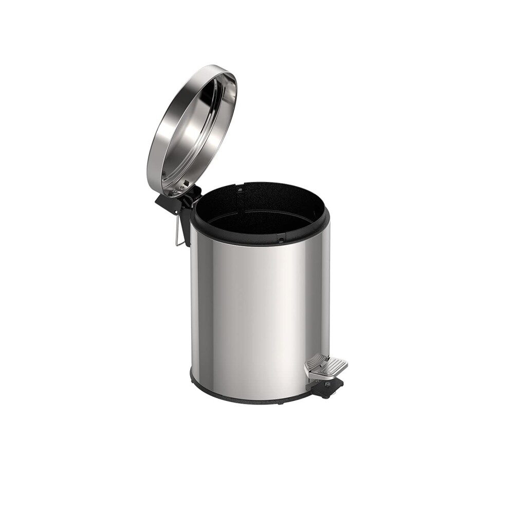 Papelera con Pedal Tramontina Acero Inoxidable 5 L BASURERO CON PEDAL 5L ACERO INOX.