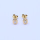 Caravanas oro 18k y brillantes Caravanas oro 18k y brillantes