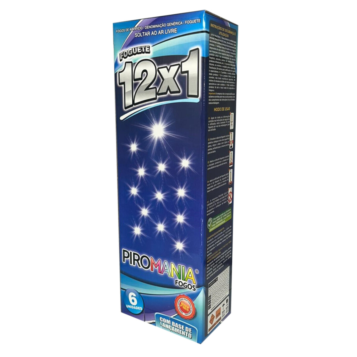 FOGUETA PIROMANIA 12 X 1 TIROS 