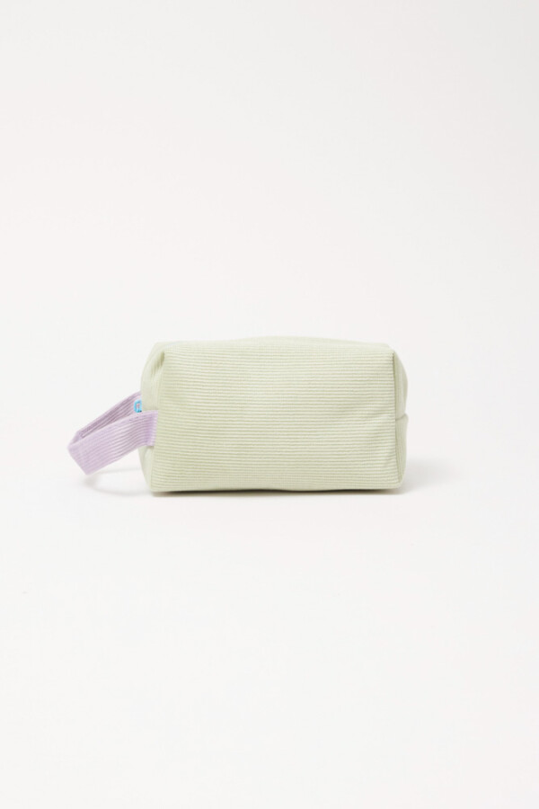 Cartuchera de pana Verde