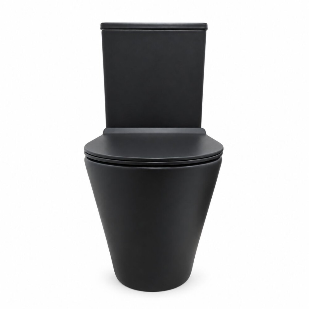 Inodoro largo con mochila VIP Negro Mate 70X36.50X83cm Inodoro Largo Con Mochila Vip Negro Mate 70x36.50x83cm