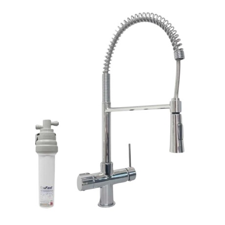Grifo 3 VIAS Flexible Rulo con Ecofast