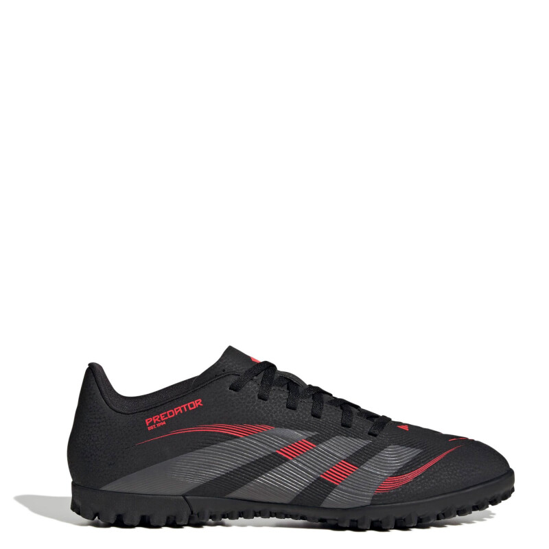 Championes de Fútbol 5 Unisex Adidas Predator Club TF Negro - Rojo