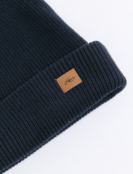 700515 GORRO TEJIDO HARRY Azul Oscuro