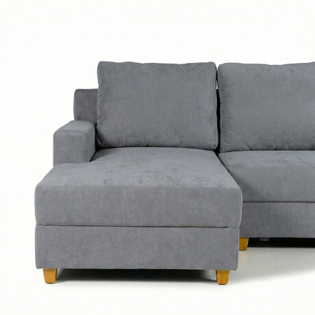 Rinconera Lucci - Tela Microfibra - Chaise izquierdo Berlin 06 (Grafito)