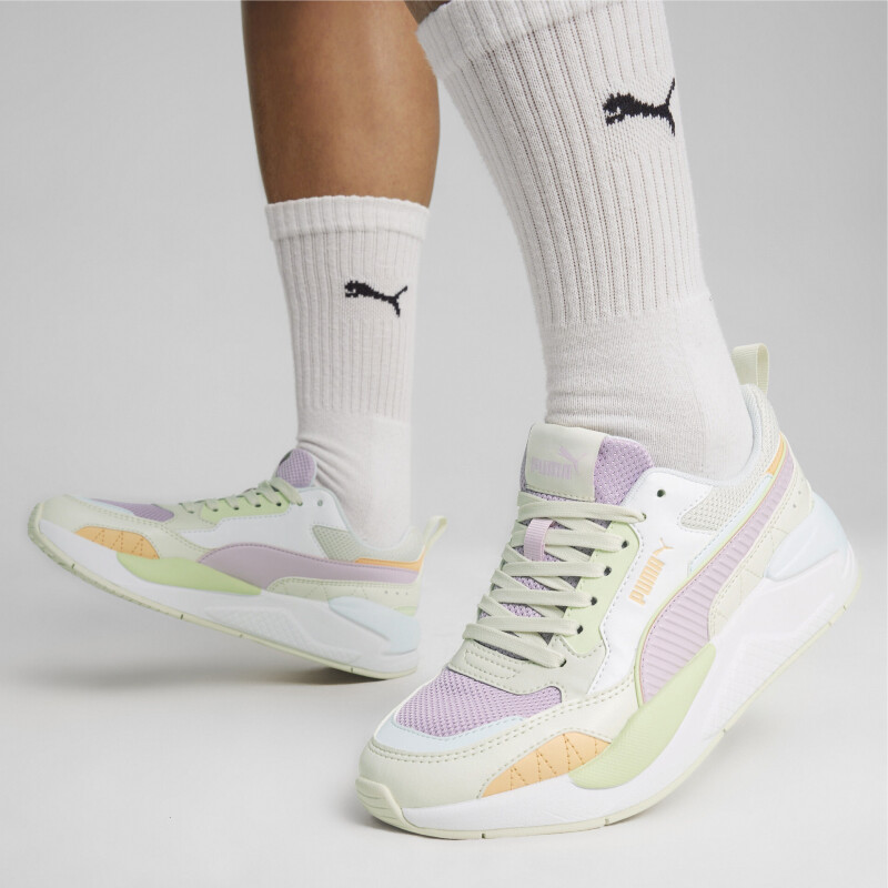 Championes de Mujer Puma X-Ray 2 Square Violeta Uva - Gris - Blanco