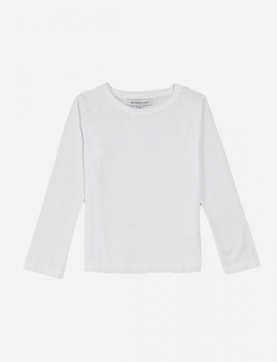 Blusa manga larga - Blanco 