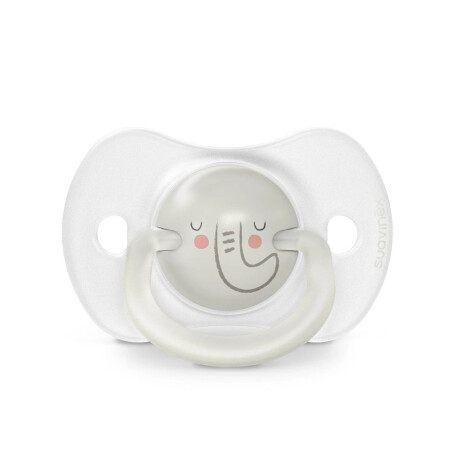 Chupete Suavinex x2 de 6-18M Fisiológico SX PRO Brilla Noche Gris