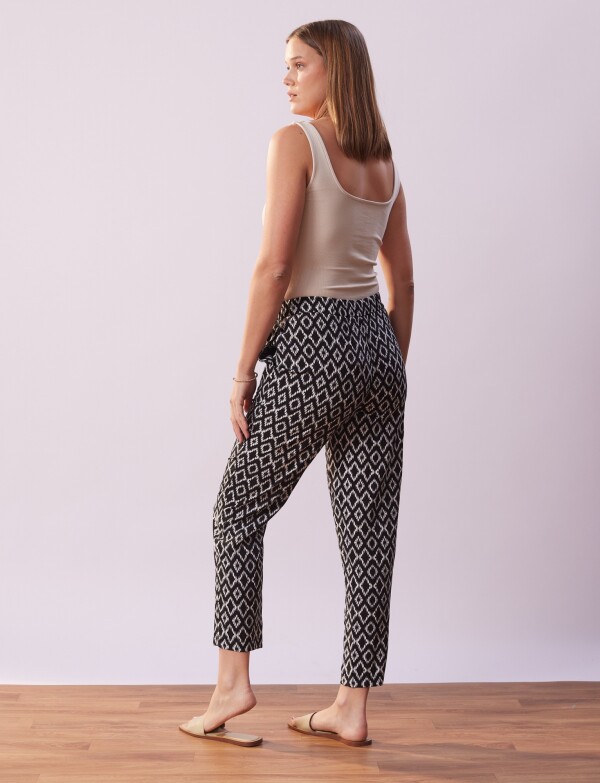 Pantalon Pull On Pri NEGRO/CRUDO