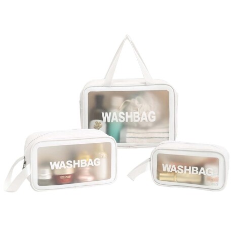 Organizador impermeable para valija WASHBAG Blanco