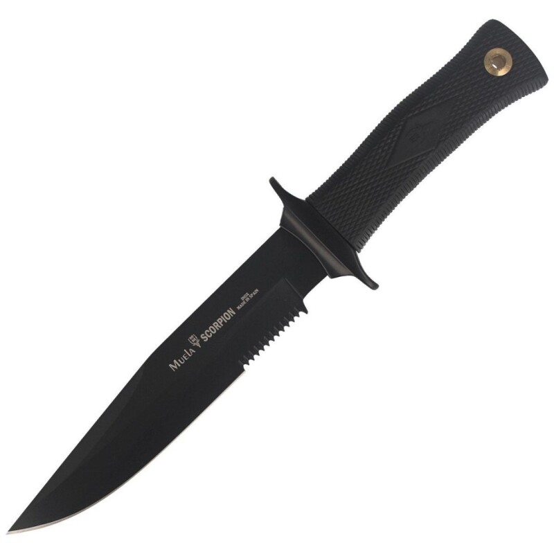 Cuchillo Muela Scorpion Táctico Hoja Acero Lisa Y Dentada Cuchillo Muela Scorpion Táctico Hoja Acero Lisa Y Dentada