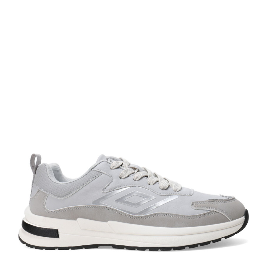 Championes de Hombre Umbro Refine Gris - Blanco