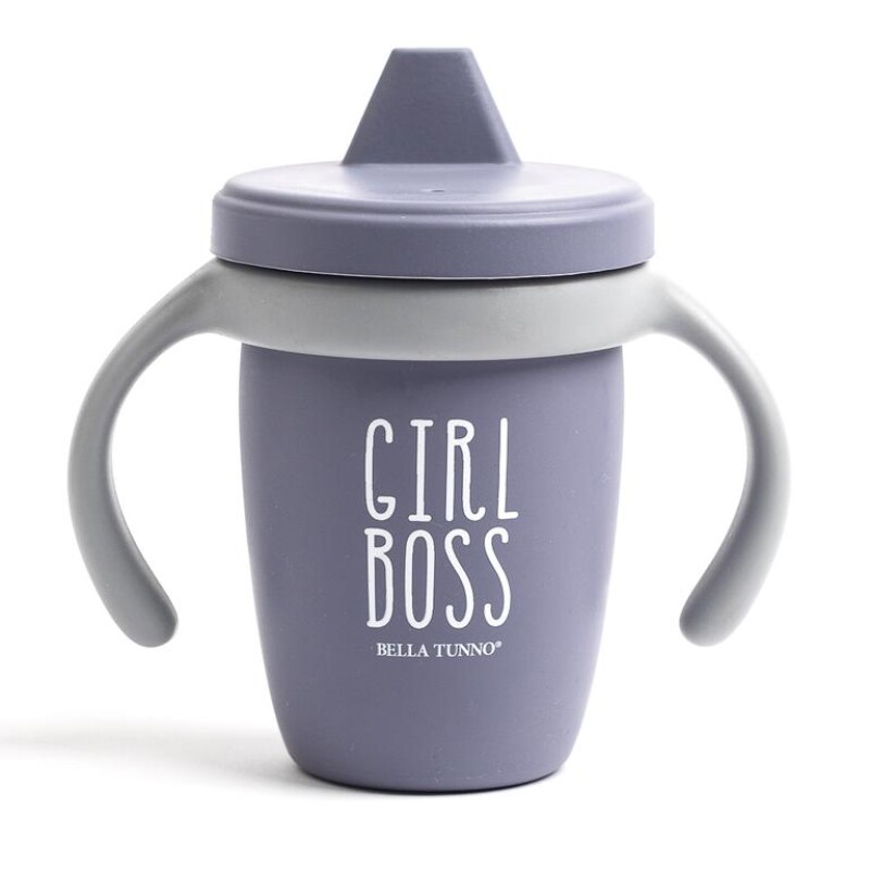 Vasito Silicona Antiderrame 3 en 1 Girl Boss