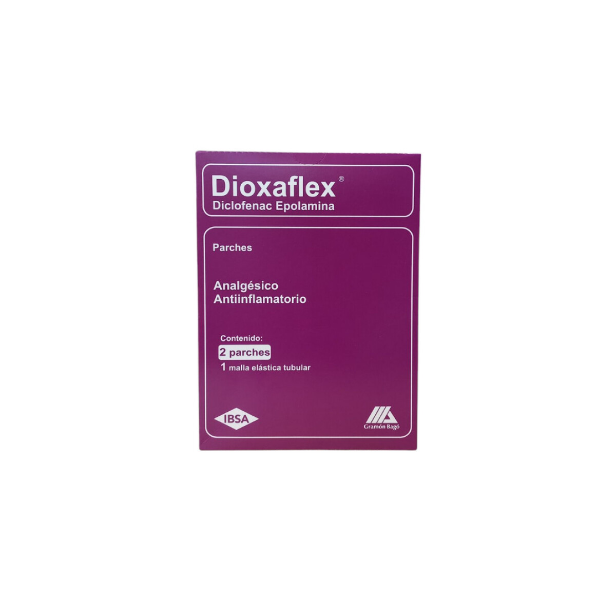 Analgésico Antiinflamatorio Dioxaflex 2 parches 