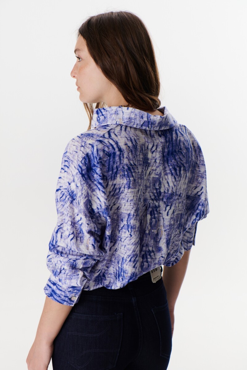 BLUSA HANNA ANIMAL AZUL