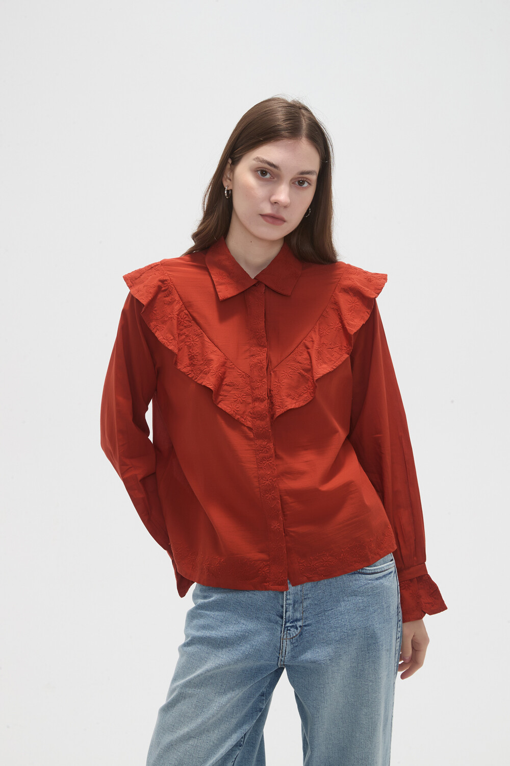 Camisa Hariet Ladrillo