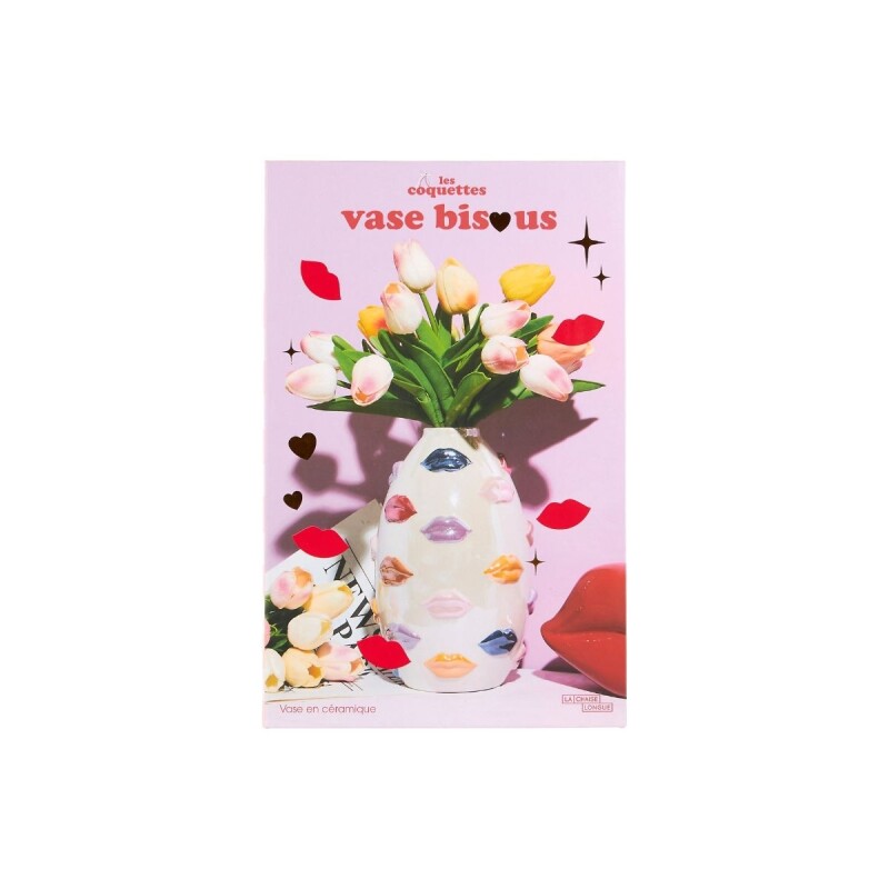 Florero de cerámica Besos Florero de cerámica Besos