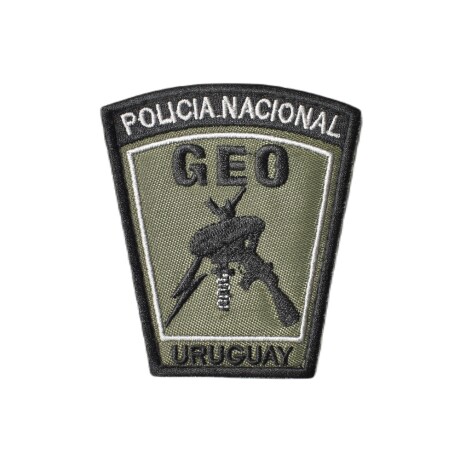 Parche bordado Policía Nacional - GEO Verde