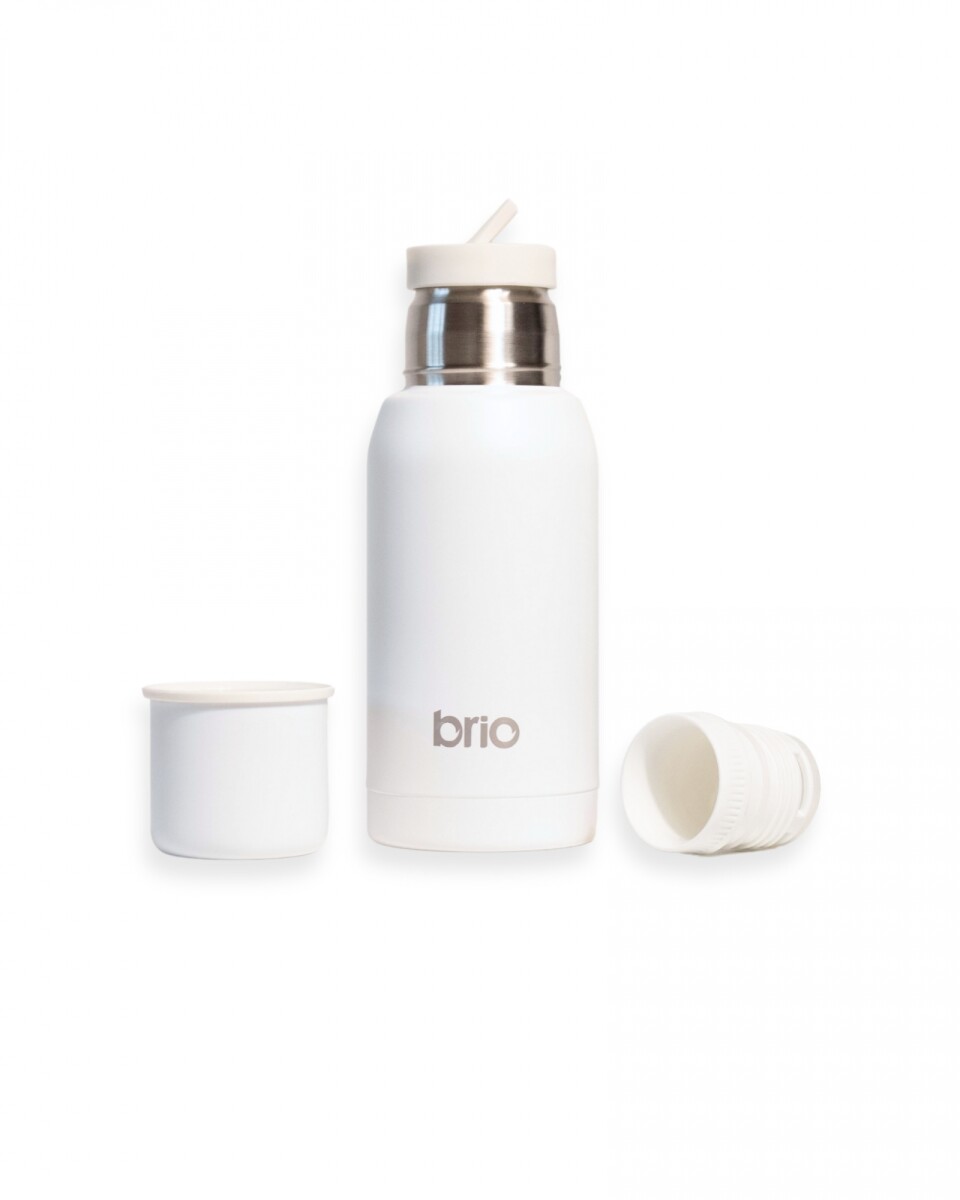 Termo Acero Inox 750 Ml brio Con Pico Cebador - Blanco 