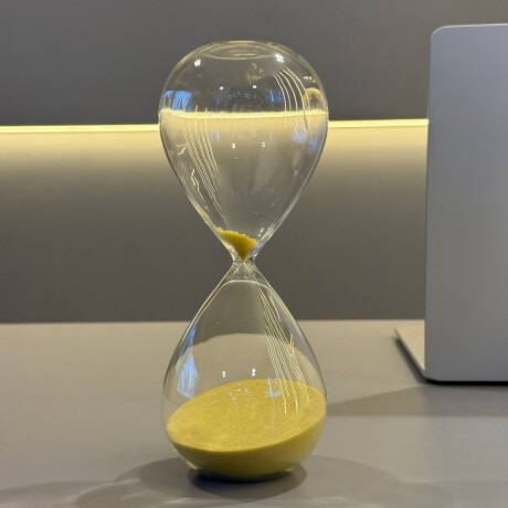 Reloj De Arena De Vidrio 60 Minutos 25cm x 9cm Reloj De Arena De Vidrio 60 Minutos 25cm x 9cm