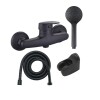 Kit Monocomando de Ducha sin Transferencia Negro Wico Kit Monocomando De Ducha Sin Transferencia Negro Wico